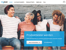 Tablet Screenshot of mytest.de